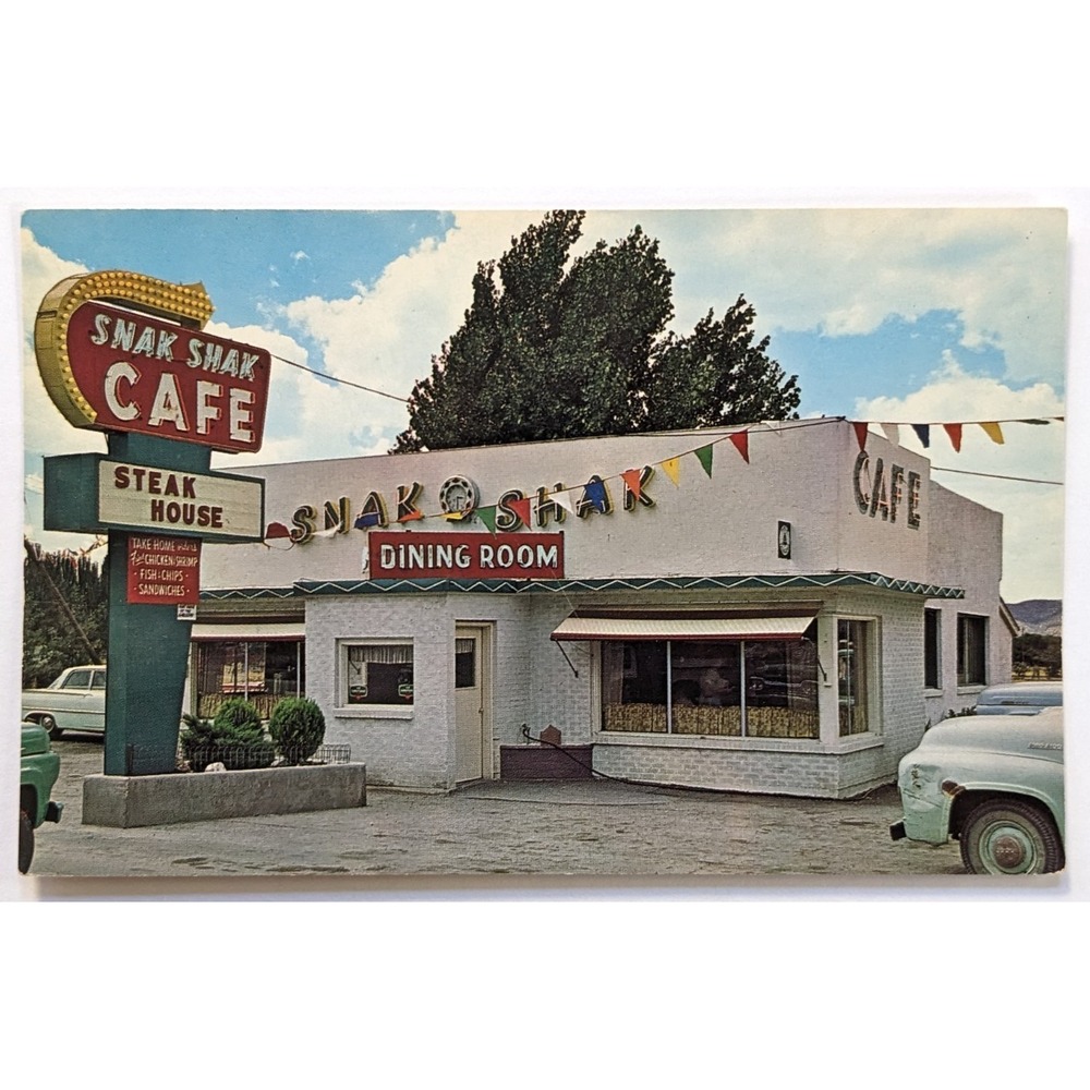 Nephi, Utah UT Snak Shak Steak House Cafe Restaurant Roadside Hwy‎ 91 Postcard